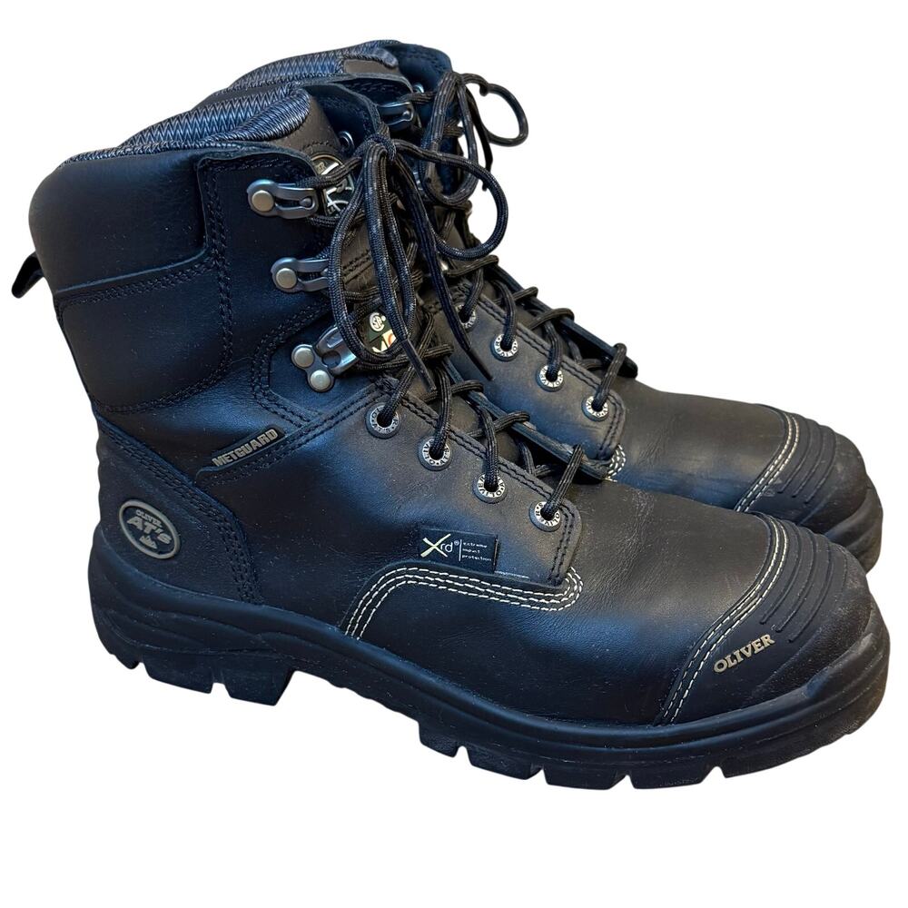 Oliver Work Boots 6" Steel Toe Utility Safety PR EH Mt 55346S Black Men’s 11.5